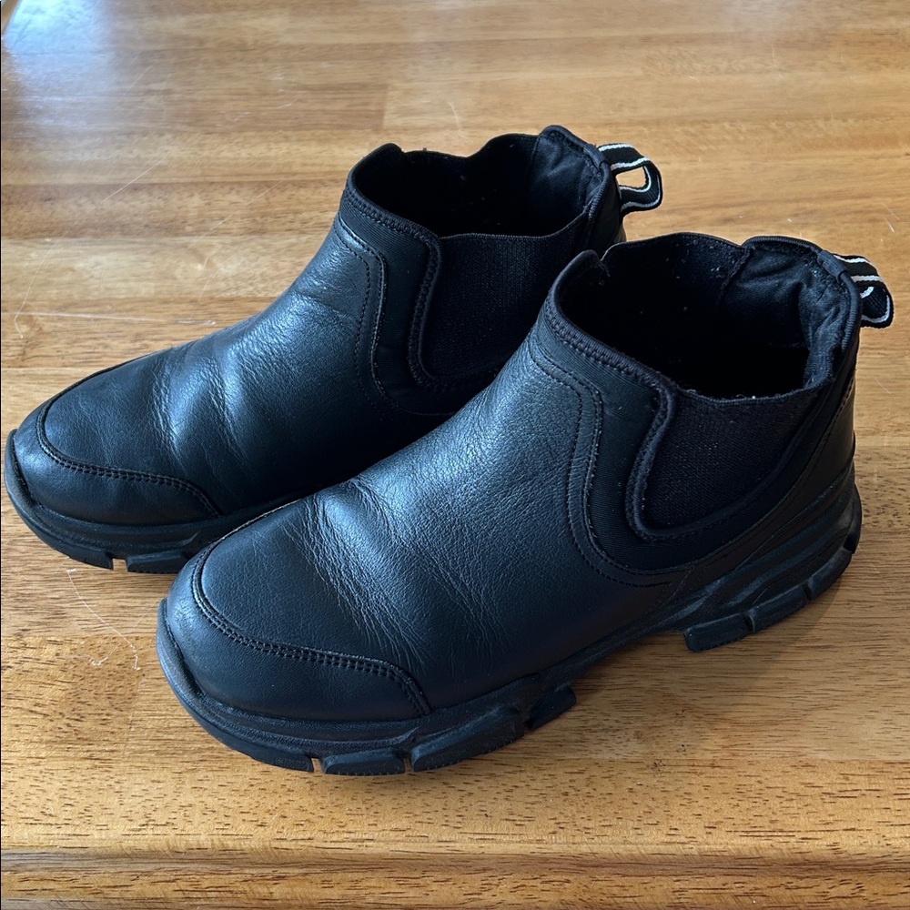 Skechers 44321 Trek Fest Ankle Boot Black Leather Size 8 - Picture 2 of 8